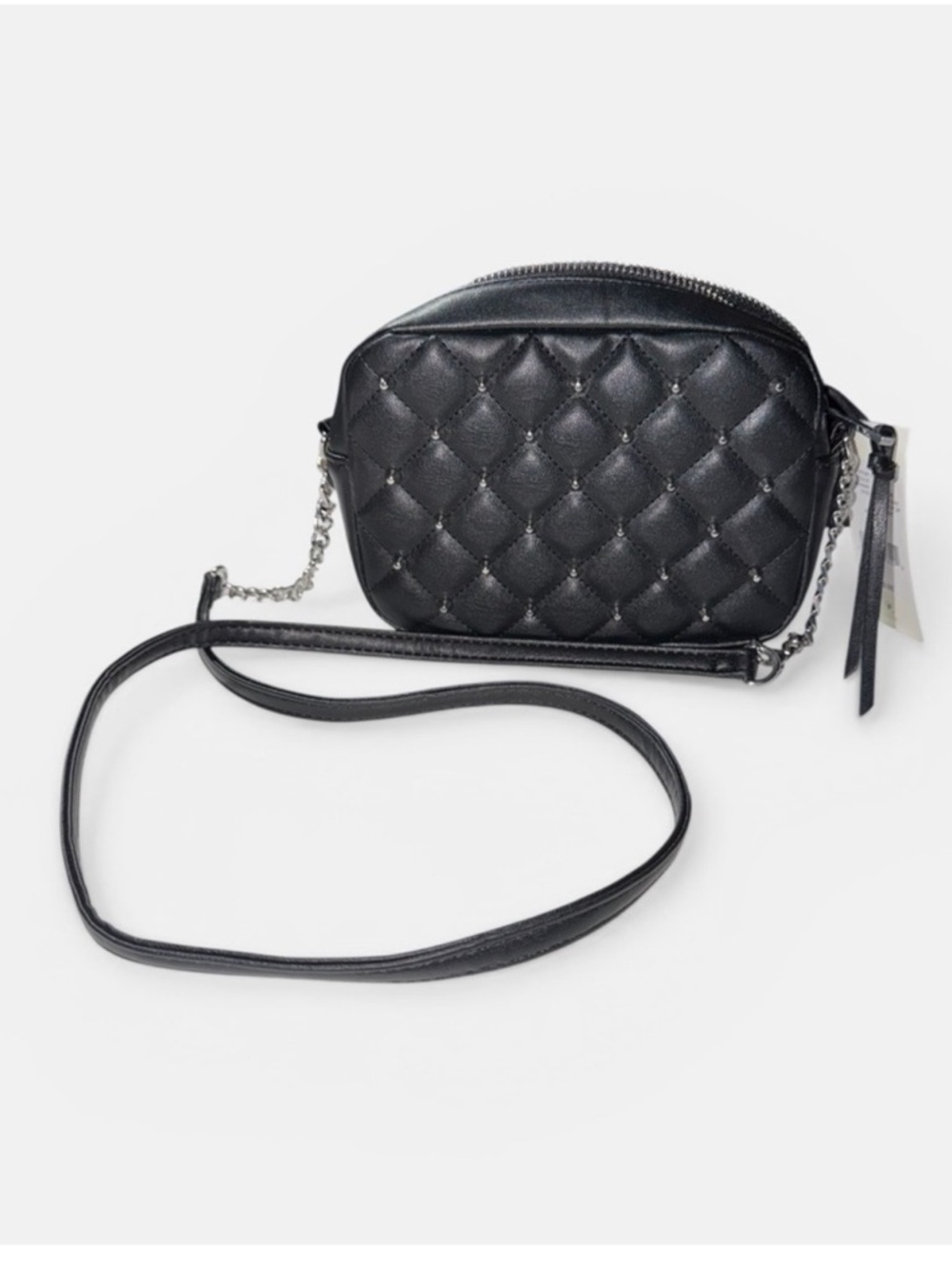 NWT Rebecca Minkoff Black Quilted Crossbody Camera Bag